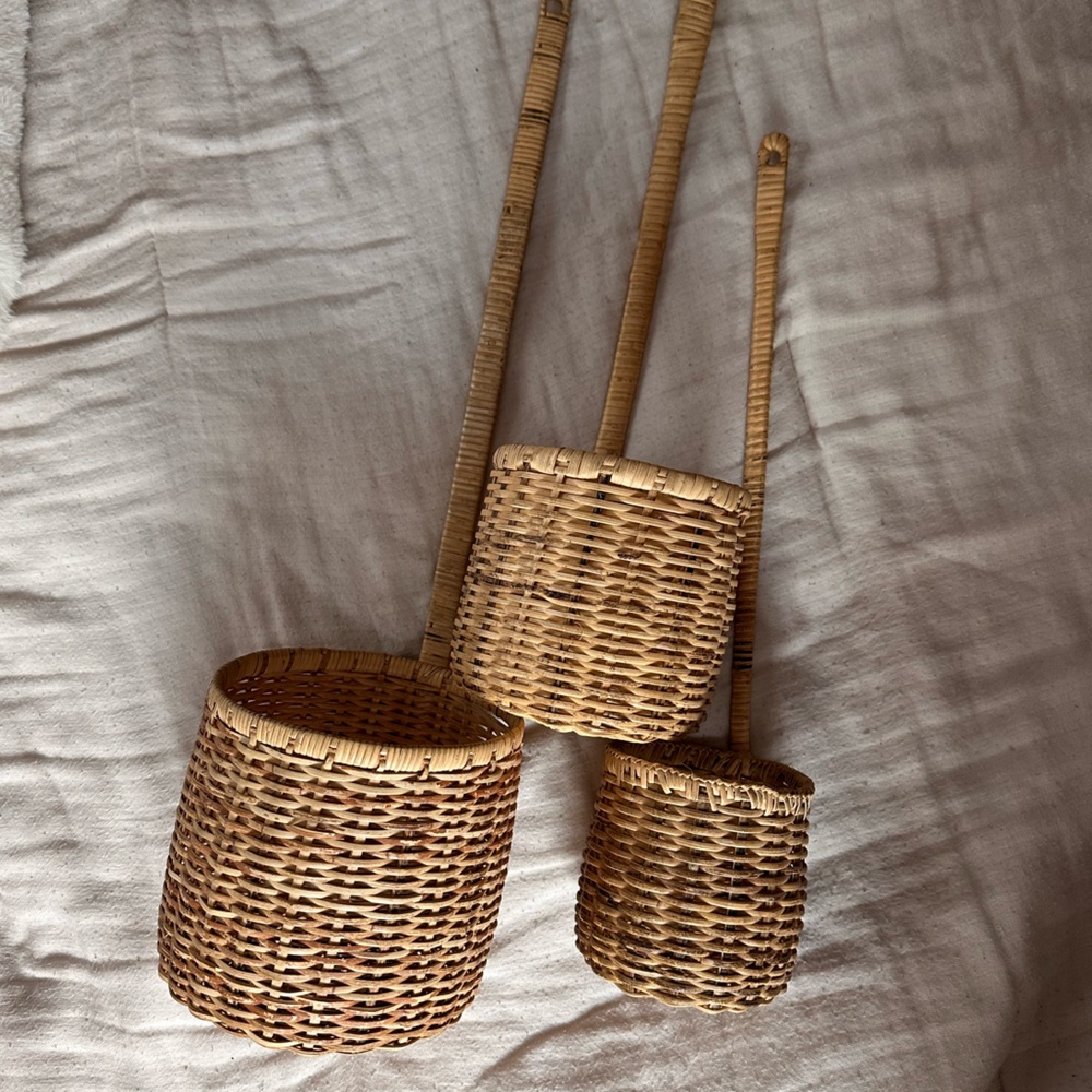 Woven Wicker Plant holders